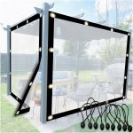Tissu de pluie transparent b�che transparente imperm�able avec ?illets preuve d�chirure pour roof camping ...