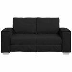 Tissu sofa fixe - lemon - canap� doux - 2 / 3 places - noir 160x78x84 cm ss40