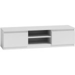 Tivoli - meuble bas tv contemporain 140x40x36 salon / s�jour 2 niches + 2 portes - rangement moderne ...