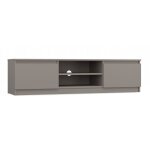 Tivoli - meuble tv style moderne - 140x40x36cm - 2 niches + 2 portes - rangement matériel télé - audio ... Tivoli - meuble tv style moderne - 140x40x36cm - 2 niches + 2 portes - rangement matériel télé - audio ...