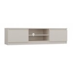 Tivoli - meuble tv style moderne beige - 140x40x36cm - 2 niches + 2 portes Tivoli - meuble tv style moderne beige - 140x40x36cm - 2 niches + 2 portes