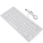Tmishion mini clavier clavier filaire mini usb ultra mince 78 touches pour ordinateur de bureau pc portable ...
