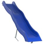Toboggan de jeu - vidaxl - bleu - 210x40 cm - polypropyl�ne - usage ext�rieur - pour enfants 3 - 8 ans ...