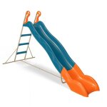 Toboggan linou bleu - orange trigano 263 m. 3 - 12 ans.