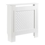 Toboli habillage de radiateur blanc 78 x 19 x 82 cm cache - radiateur en mdf habillage en bois pour radiateur ...