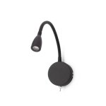 Tocoa applique liseuse noire led