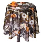 Toile cir�e 140 cm coffeeshop ronde 138 cm - roul� sur tube en carton (sans plis)