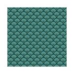 Nappe toile cir�e au m�tre - largeur 140 cm - motifs art d�co bleu et or m�tallis� - bleu