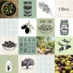 Nappe toile cir�e au m�tre - largeur 140 cm - olives - vert