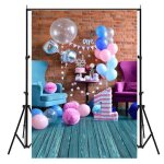 Toile de fond backdrop tissu 150 * 210c pour anniversaire