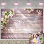 Toile de fond florale - lehring - dimensions 210x150 cm - vinyle l�ger et anti - reflet