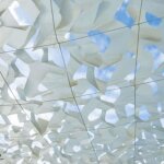 Toile dombrage ajour�e beige 120 g / m2 werka pro 4 x 5m