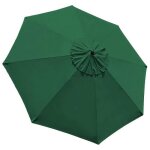 Toile de parasol 8 baleines - suteo - 3 m - vert - polyester double couche - imperm�able - anti - uv ...
