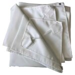 Toile pour parasol d�port� molokai carr� 3x3m blanc