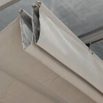 Toile de pergola belize ardoise 295x292m pour pergola belize 6x3. 5m - hespride