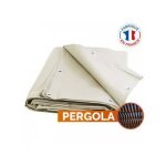 Tecplast toile pergola ivoire 4x4 m protection solaire xp680m2pr - garantie 15 ans - b�che pergola �tanche ...