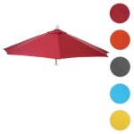 Toile de rechange pour parasol demi - rond parla 300cm uv 50 + 3kg bordeaux