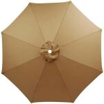 Toile de rechange pour parasol d�port� - zor� - 3 m de diam�tre - 8 bras - anti - uv - imperm�able - ...