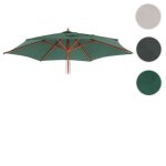 Toile de rechange pour parasol florida 3m polyester 6 baleines vert olive