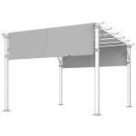 Toile de rechange pergola 3x3m toit pavillon imperm�able protection uv voile dombrage terrasse couverture ...