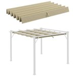 Toile de rechange pergola r�tractable sivis beige