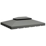 Toile de rechange pour tonnelle barnum will gris