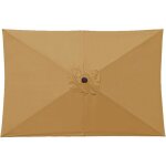 Toile de remplacement pour parasol - mich - rectangulaire - 2x3 m - verte - imperm�able - protection ...