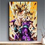 Toile - dragon ball z - sangohan - 30x40cm - décoration murale - chambre enfant Toile - dragon ball z - sangohan - 30x40cm - décoration murale - chambre enfant