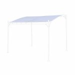 Toile de toit grise pour tonnelle 3x2. 5m brestum - toile de rechange pergola. toile de remplacement