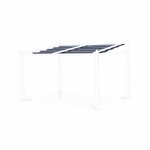 Toile de toit grise pour tonnelle 3x4m murum - toile de rechange pergola. toile de remplacement