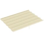 Toile de toit pour pergola - outsunny - 10 ?illets de drainage - tissu respirant - convient aux pergolas ...