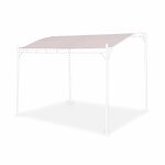Toile de toit taupe pour tonnelle 3x2. 5m brestum - toile de rechange pergola. toile de remplacement