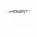 Toile de toit taupe pour tonnelle 3x4m murum - toile de rechange pergola. toile de remplacement