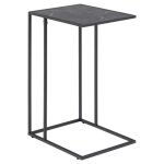 Toilinux - table dappoint ou à café rectangulaire haute effet marbre en mélamine et métal - l. 43 cm ... Toilinux - table dappoint ou à café rectangulaire haute effet marbre en mélamine et métal - l. 43 cm ...