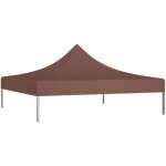 Toit de tente de rception - toile de tonnelle 3x3 m marron 270 g - m - home - 1993