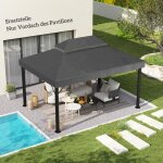 Toiture de rechange pour tonnelle 3 x 4 m toit �tanche double b�che de remplacement pour tonnelle de ...