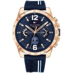 Montre multifonction - tommy hilfiger - decker - quartz - tanchit 5 atm - bracelet silicone bleu