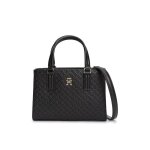 Tommy hilfiger th daily - sac cabas monogramme noir aw0aw18416 - bds