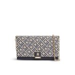 Tommy hilfiger th her - petit sac � main avec chaine bleu aw0aw18637 - 0gy