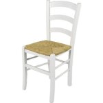 Tommychairs - chaise cuisine venezia robuste structure en bois de hêtre laqué en couleur blanc et assise ... Tommychairs - chaise cuisine venezia robuste structure en bois de hêtre laqué en couleur blanc et assise ...