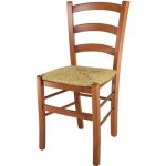 Tommychairs - chaise cuisine venice robuste structure en bois de htre peindr en couleur cerisier et ...