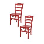 Tommychairs - set 2 chaises cuisine cuore robuste structure en bois de hêtre peindré en aniline couleur ... Tommychairs - set 2 chaises cuisine cuore robuste structure en bois de hêtre peindré en aniline couleur ...