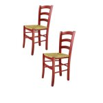 Tommychairs - set 2 chaises cuisine venezia rubuste structure en bois de hêtre peindré en aniline couleur ... Tommychairs - set 2 chaises cuisine venezia rubuste structure en bois de hêtre peindré en aniline couleur ...