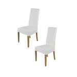 Tommychairs - set 2 chaises luisa robuste structure en bois de hêtre peindré chêne assise et dossier ... Tommychairs - set 2 chaises luisa robuste structure en bois de hêtre peindré chêne assise et dossier ...