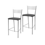 Tommychairs - set 2 tabourets bar elena robuste structure en acier peindr� en aluminium et assise en ...