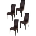 Tommychairs - set 4 chaises cuisine luisa robuste structure en bois de htre peindr weng assise et ...