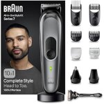 Tondeuse 10 en 1 - braun - mgk7420 - multifonction - soin barbe / cheveux - noir