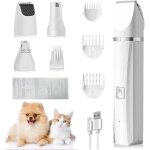 Tondeuse 4 en 1 pour pattes de chien avec coupe - pattes et meuleuse  ongles pour chiens chats et petits ...