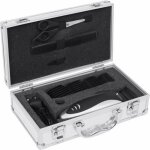 Tondeuse blackpear btv934 avec 4 peignes de guide pour coiffure dans une valise argent�e