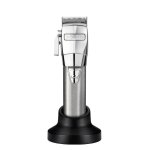 Tondeuse à cheveux babyliss unisexe en argent sans fil avec 5 position réglable levier conique Tondeuse à cheveux babyliss unisexe en argent sans fil avec 5 position réglable levier conique